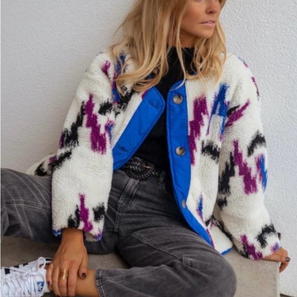 Reversible Joshua Faux Sheep Fur Jacket